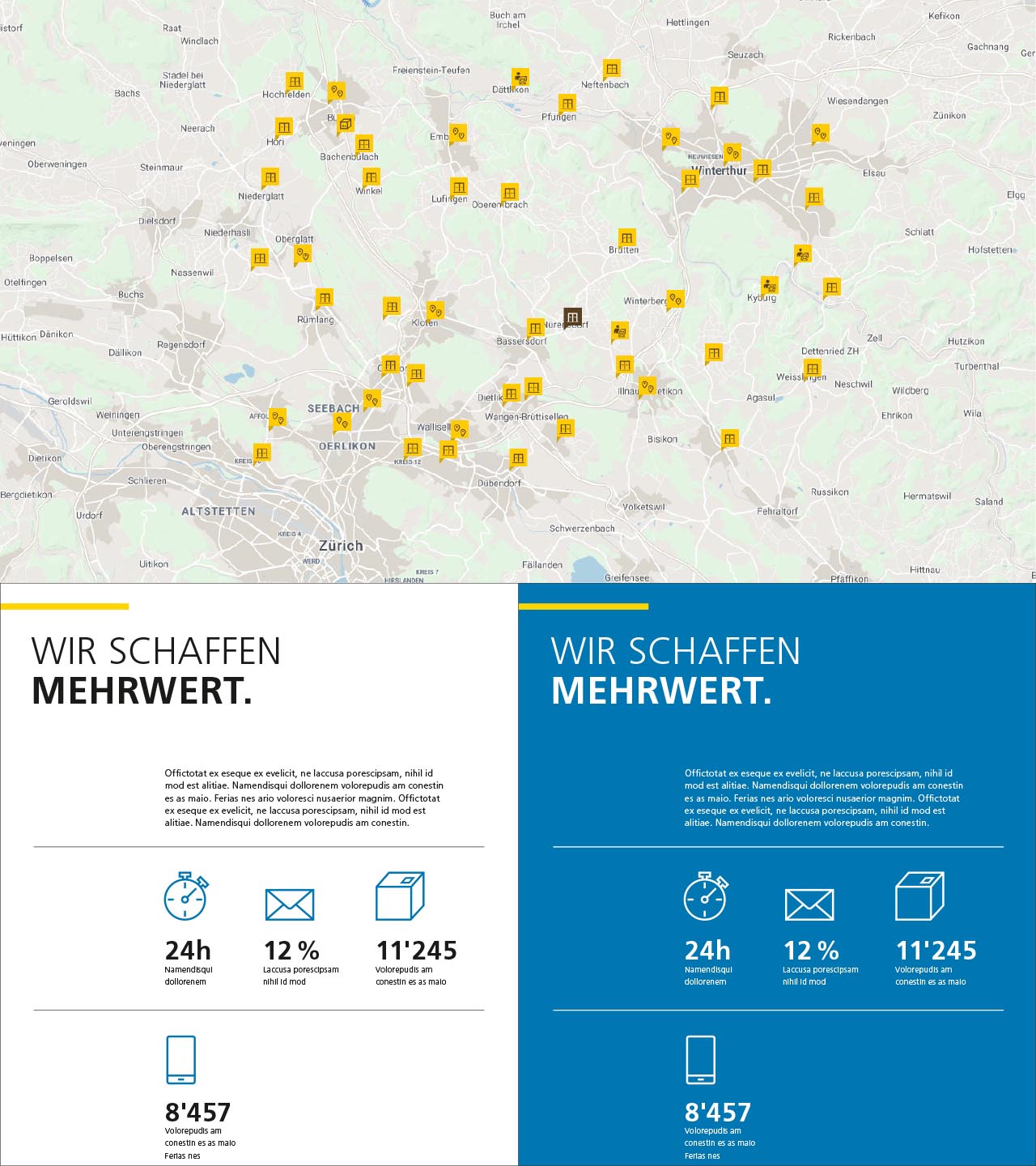 Die schweizerische Post, Post, Icons, Piktogramme, Grafik